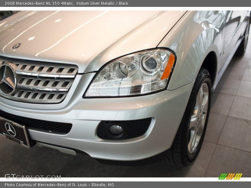 Iridium Silver Metallic / Black 2008 Mercedes-Benz ML 350 4Matic