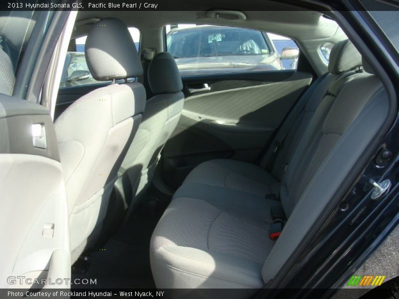 Pacific Blue Pearl / Gray 2013 Hyundai Sonata GLS