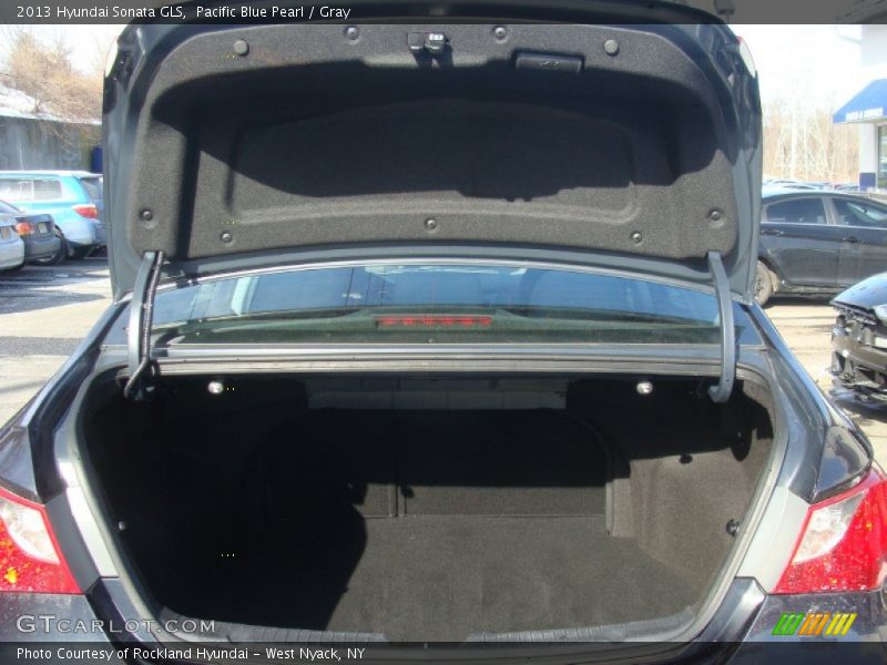 Pacific Blue Pearl / Gray 2013 Hyundai Sonata GLS