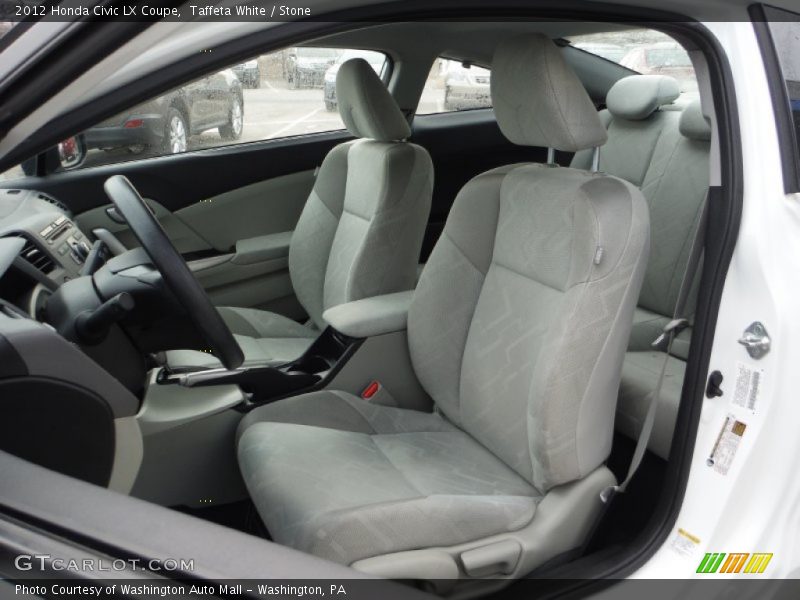 Taffeta White / Stone 2012 Honda Civic LX Coupe