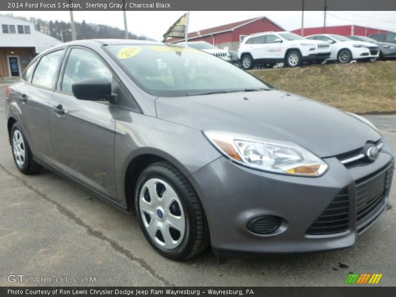 Sterling Gray / Charcoal Black 2014 Ford Focus S Sedan