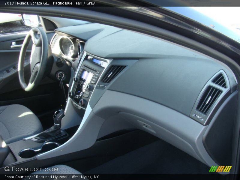 Pacific Blue Pearl / Gray 2013 Hyundai Sonata GLS