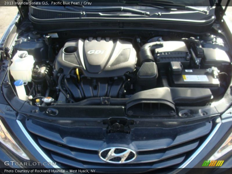 Pacific Blue Pearl / Gray 2013 Hyundai Sonata GLS