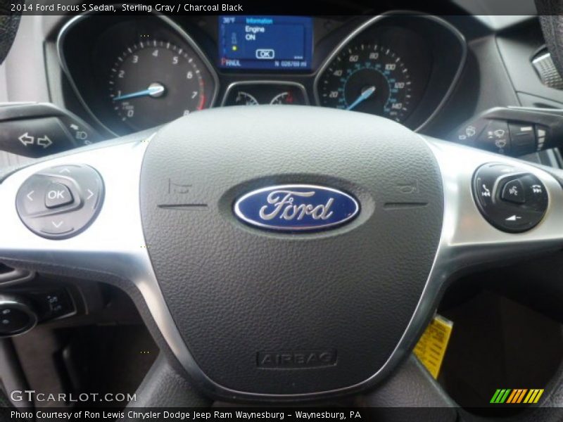 Sterling Gray / Charcoal Black 2014 Ford Focus S Sedan