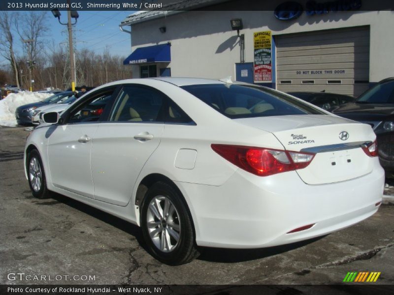 Shimmering White / Camel 2013 Hyundai Sonata GLS