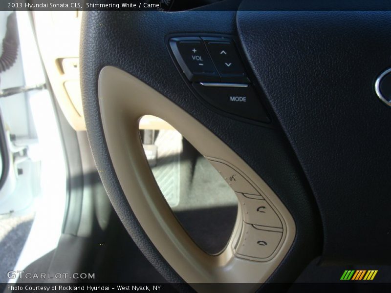 Shimmering White / Camel 2013 Hyundai Sonata GLS
