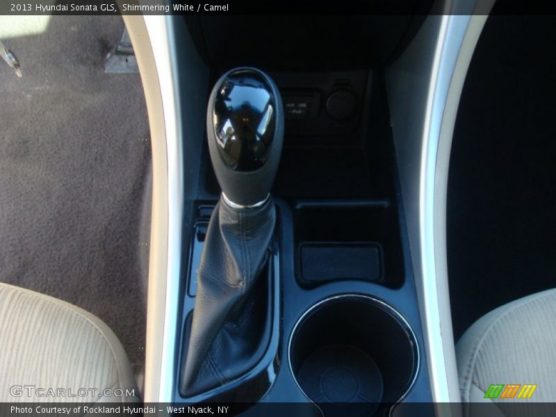 Shimmering White / Camel 2013 Hyundai Sonata GLS
