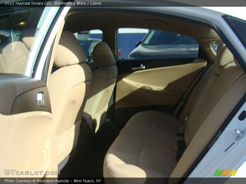 Shimmering White / Camel 2013 Hyundai Sonata GLS
