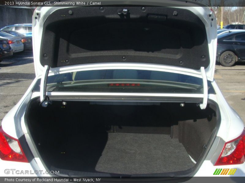 Shimmering White / Camel 2013 Hyundai Sonata GLS