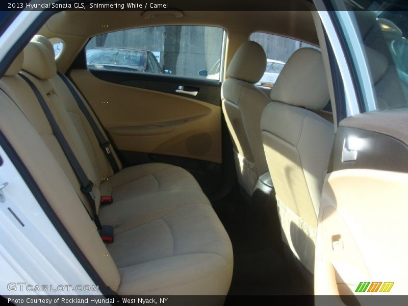 Shimmering White / Camel 2013 Hyundai Sonata GLS