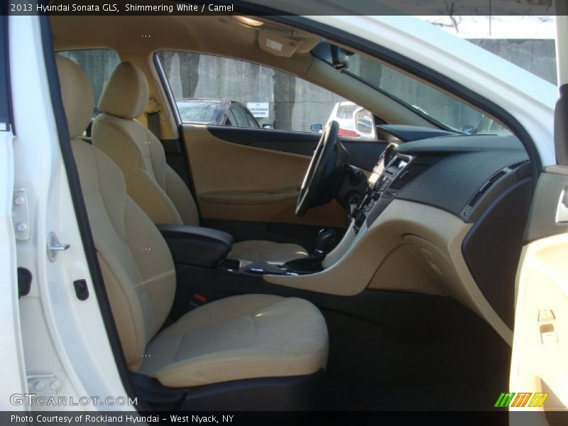Shimmering White / Camel 2013 Hyundai Sonata GLS