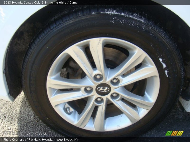 Shimmering White / Camel 2013 Hyundai Sonata GLS