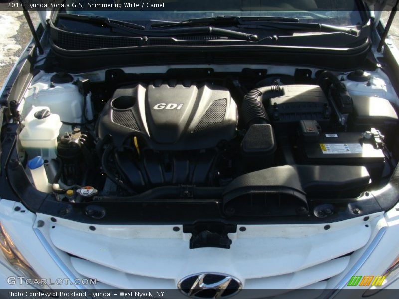 Shimmering White / Camel 2013 Hyundai Sonata GLS