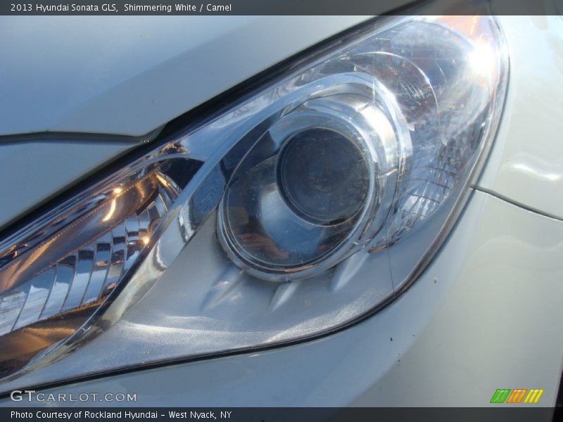 Shimmering White / Camel 2013 Hyundai Sonata GLS