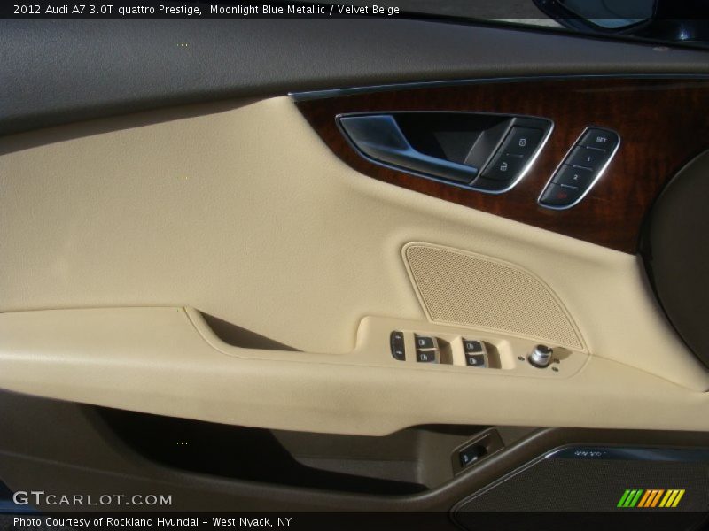Moonlight Blue Metallic / Velvet Beige 2012 Audi A7 3.0T quattro Prestige