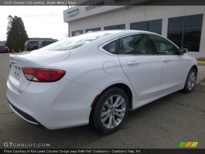 Bright White / Black 2015 Chrysler 200 Limited