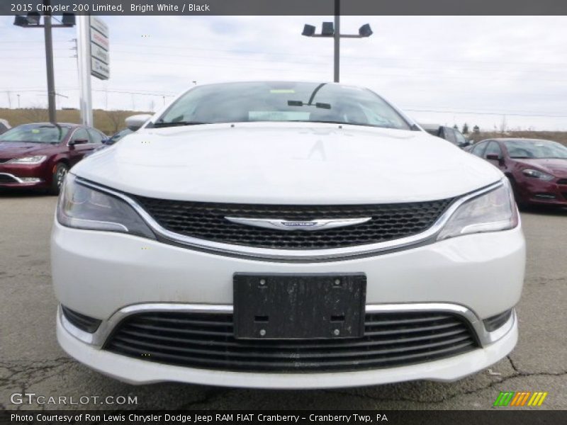 Bright White / Black 2015 Chrysler 200 Limited