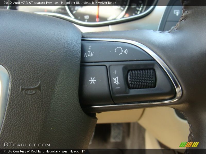 Moonlight Blue Metallic / Velvet Beige 2012 Audi A7 3.0T quattro Prestige