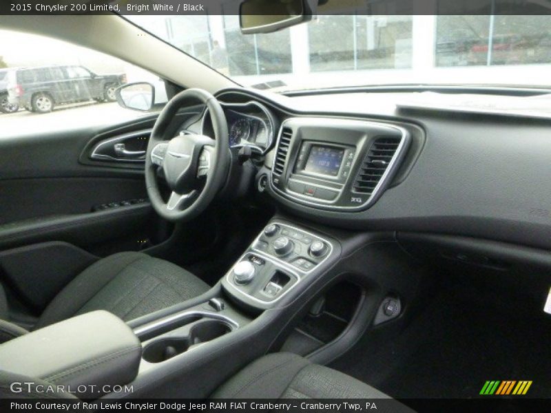 Bright White / Black 2015 Chrysler 200 Limited