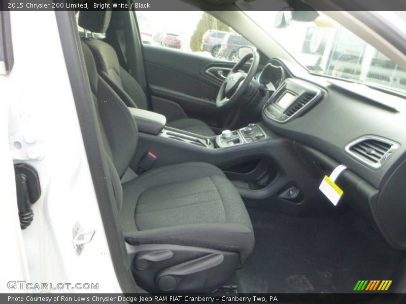 Bright White / Black 2015 Chrysler 200 Limited