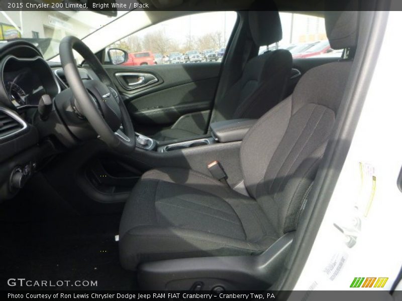 Bright White / Black 2015 Chrysler 200 Limited