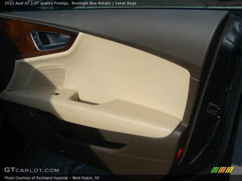 Moonlight Blue Metallic / Velvet Beige 2012 Audi A7 3.0T quattro Prestige