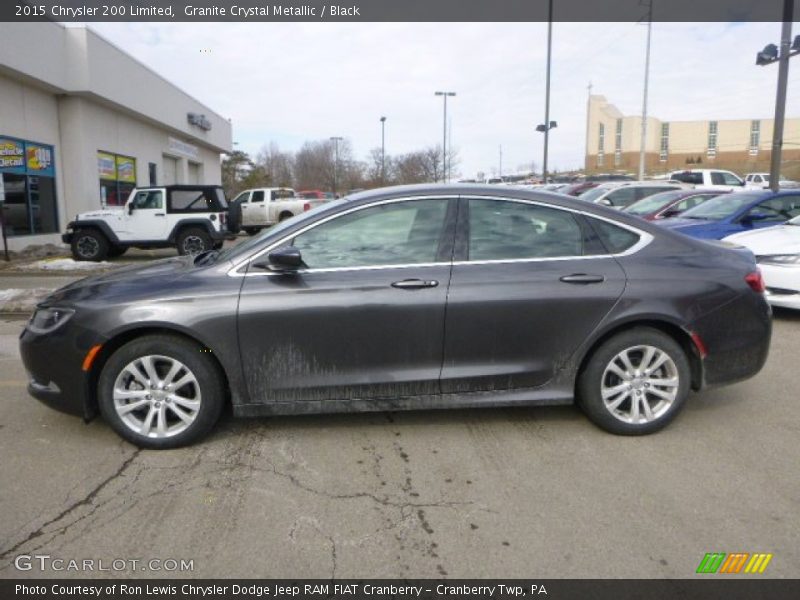 Granite Crystal Metallic / Black 2015 Chrysler 200 Limited