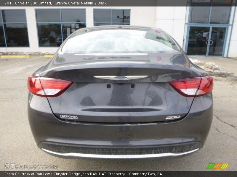Granite Crystal Metallic / Black 2015 Chrysler 200 Limited