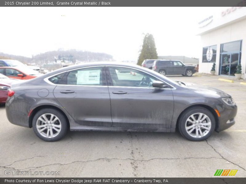 Granite Crystal Metallic / Black 2015 Chrysler 200 Limited