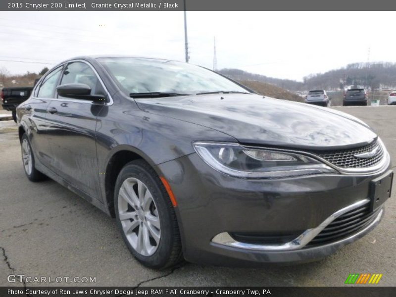 Granite Crystal Metallic / Black 2015 Chrysler 200 Limited