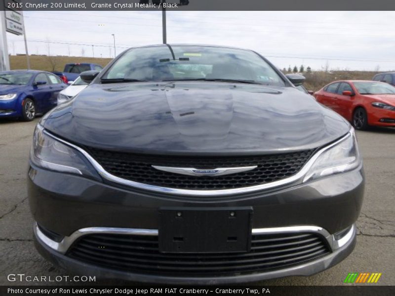 Granite Crystal Metallic / Black 2015 Chrysler 200 Limited