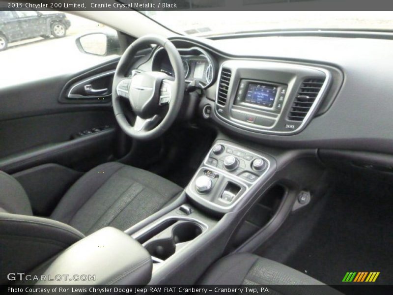 Granite Crystal Metallic / Black 2015 Chrysler 200 Limited
