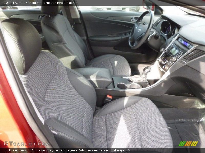 Venetian Red / Black 2011 Hyundai Sonata SE