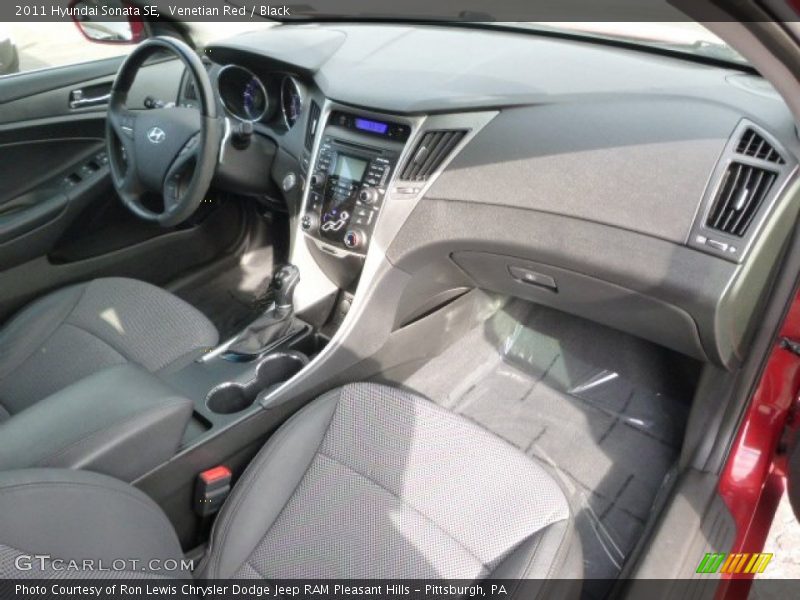 Venetian Red / Black 2011 Hyundai Sonata SE