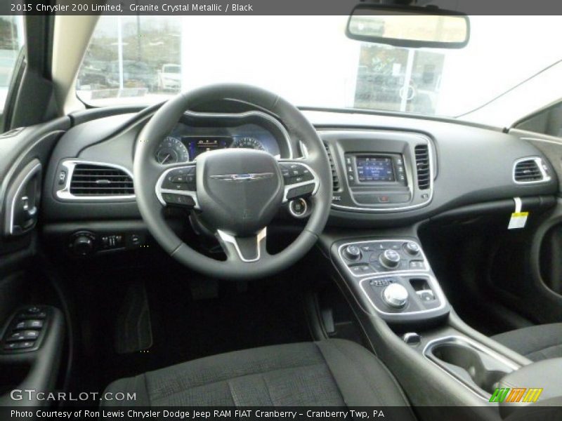 Granite Crystal Metallic / Black 2015 Chrysler 200 Limited