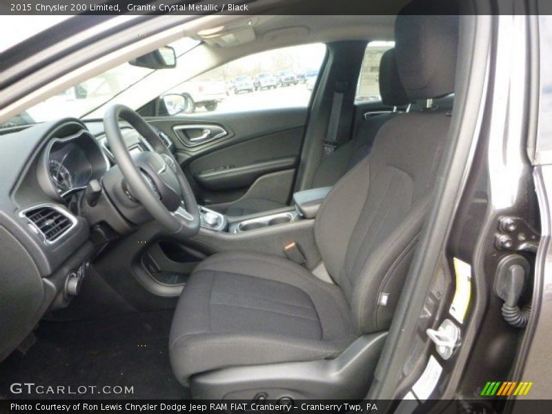 Granite Crystal Metallic / Black 2015 Chrysler 200 Limited
