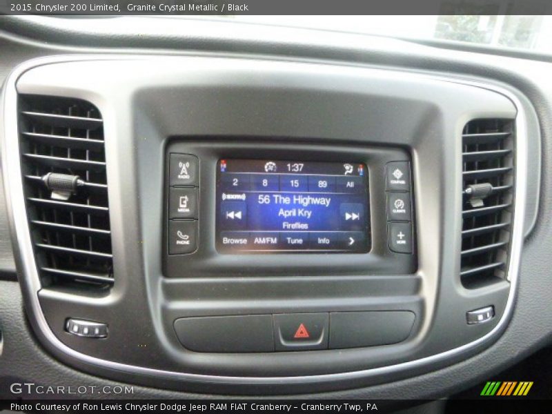 Granite Crystal Metallic / Black 2015 Chrysler 200 Limited