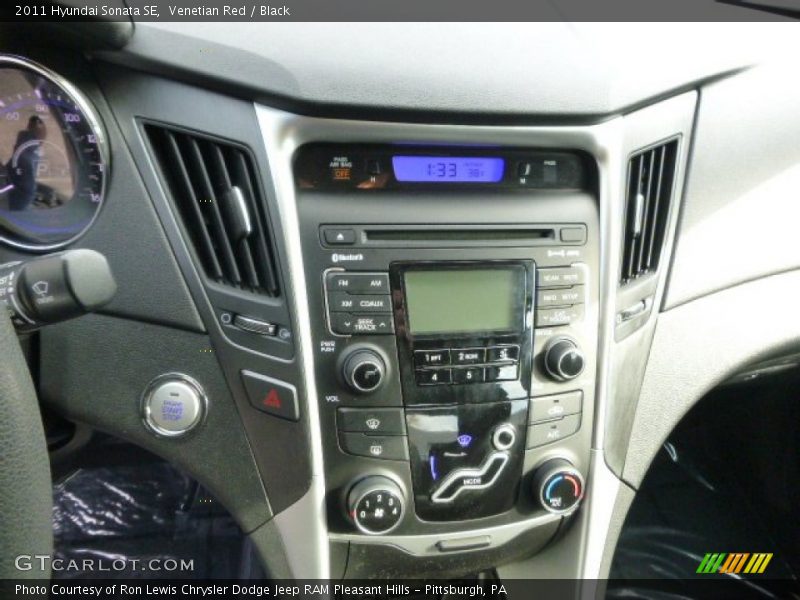Venetian Red / Black 2011 Hyundai Sonata SE