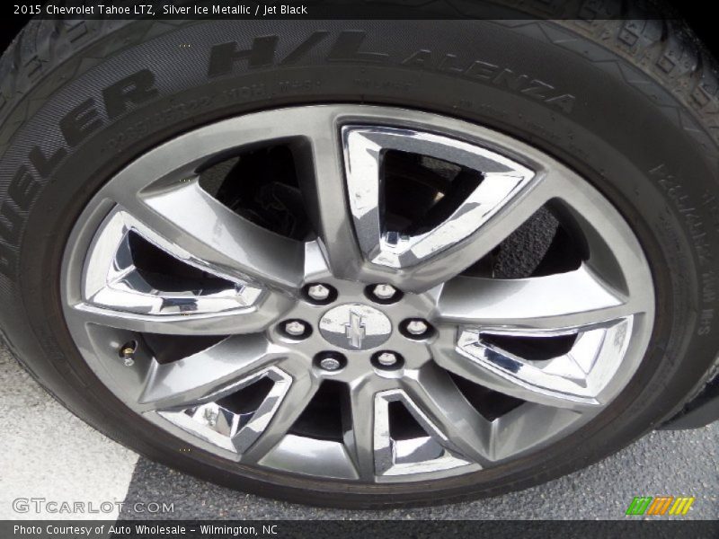 Silver Ice Metallic / Jet Black 2015 Chevrolet Tahoe LTZ