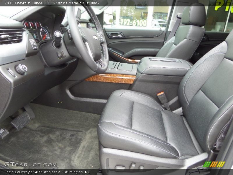 Silver Ice Metallic / Jet Black 2015 Chevrolet Tahoe LTZ