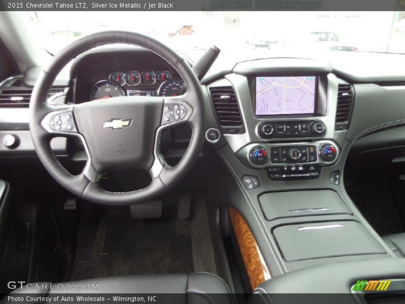 Silver Ice Metallic / Jet Black 2015 Chevrolet Tahoe LTZ