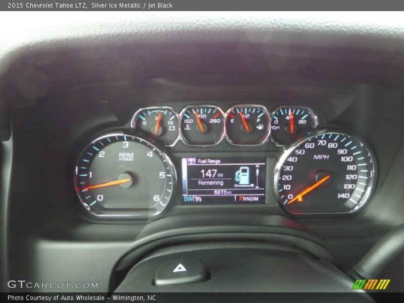 Silver Ice Metallic / Jet Black 2015 Chevrolet Tahoe LTZ