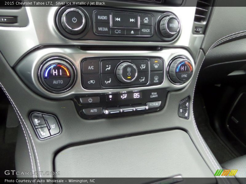 Silver Ice Metallic / Jet Black 2015 Chevrolet Tahoe LTZ