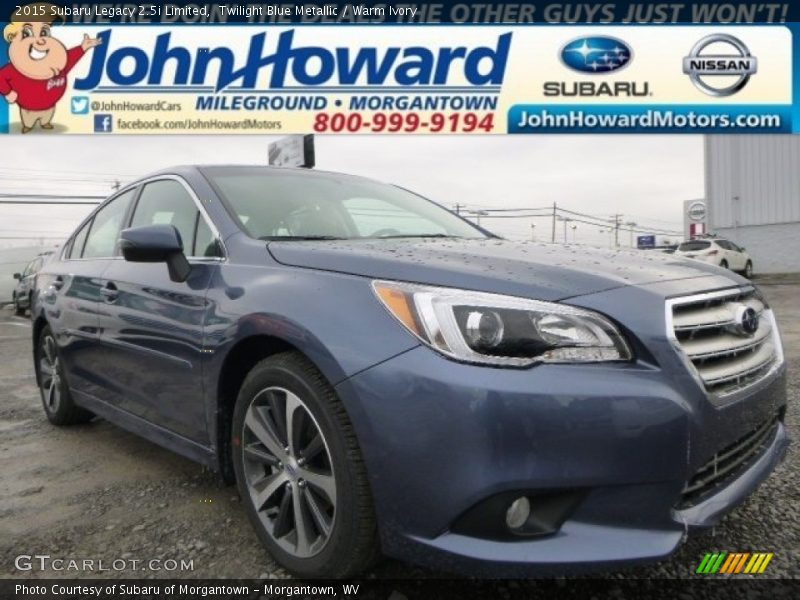 Twilight Blue Metallic / Warm Ivory 2015 Subaru Legacy 2.5i Limited