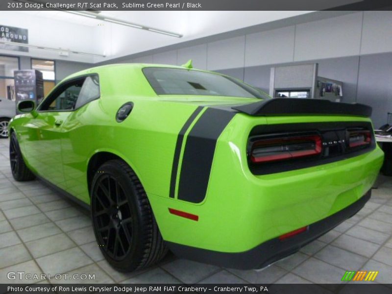 Sublime Green Pearl / Black 2015 Dodge Challenger R/T Scat Pack