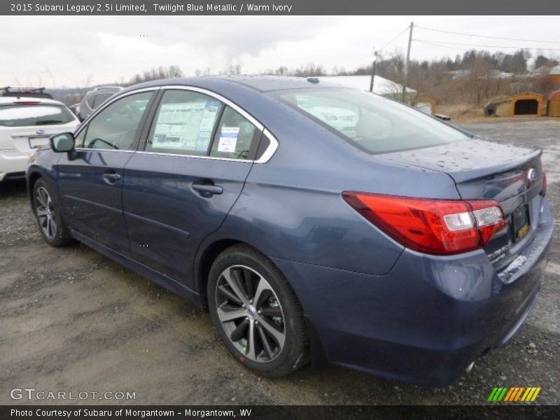 Twilight Blue Metallic / Warm Ivory 2015 Subaru Legacy 2.5i Limited