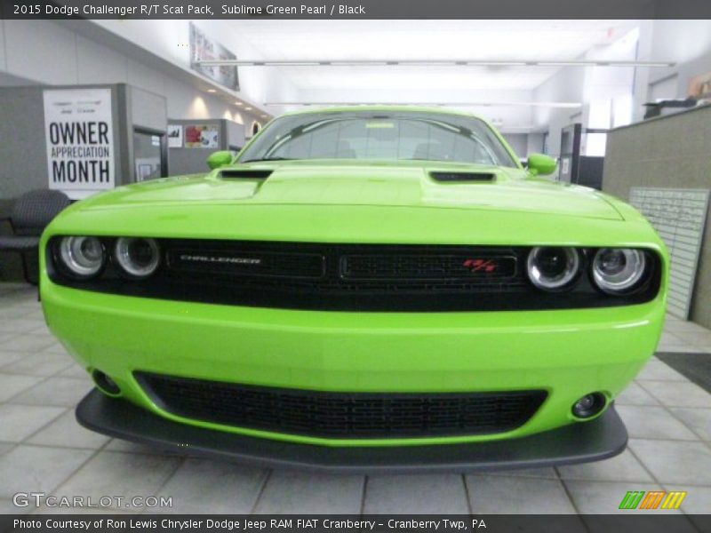 Sublime Green Pearl / Black 2015 Dodge Challenger R/T Scat Pack
