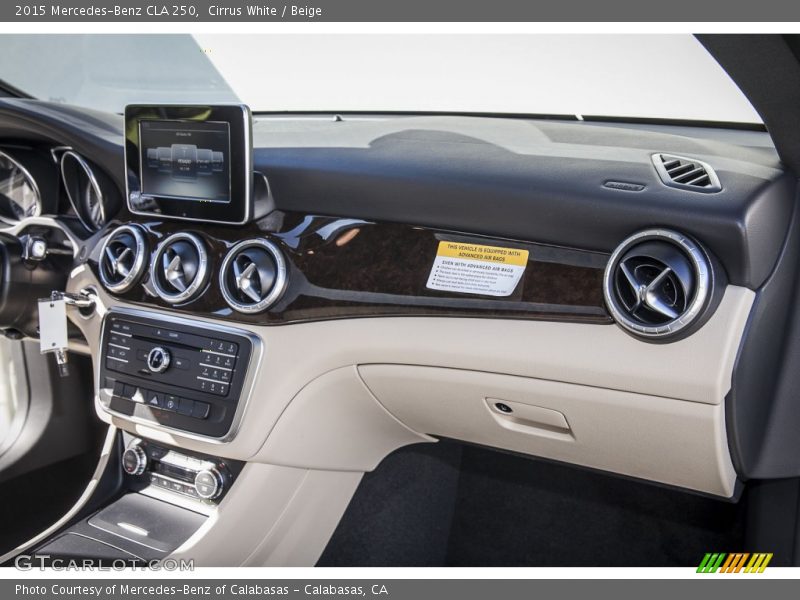 Cirrus White / Beige 2015 Mercedes-Benz CLA 250