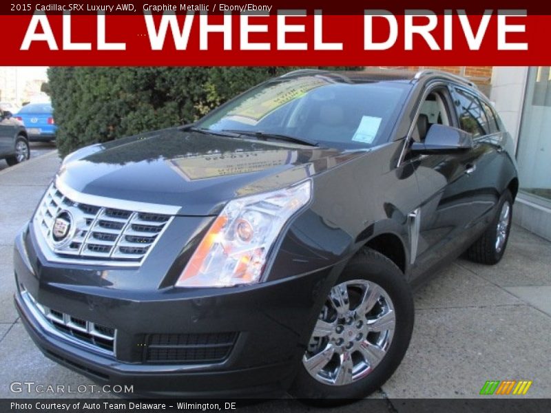 Graphite Metallic / Ebony/Ebony 2015 Cadillac SRX Luxury AWD