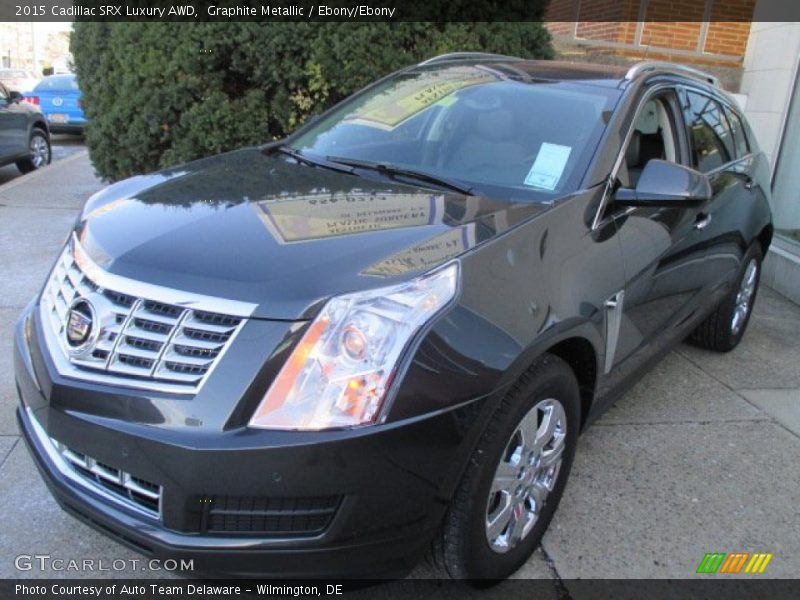 Graphite Metallic / Ebony/Ebony 2015 Cadillac SRX Luxury AWD